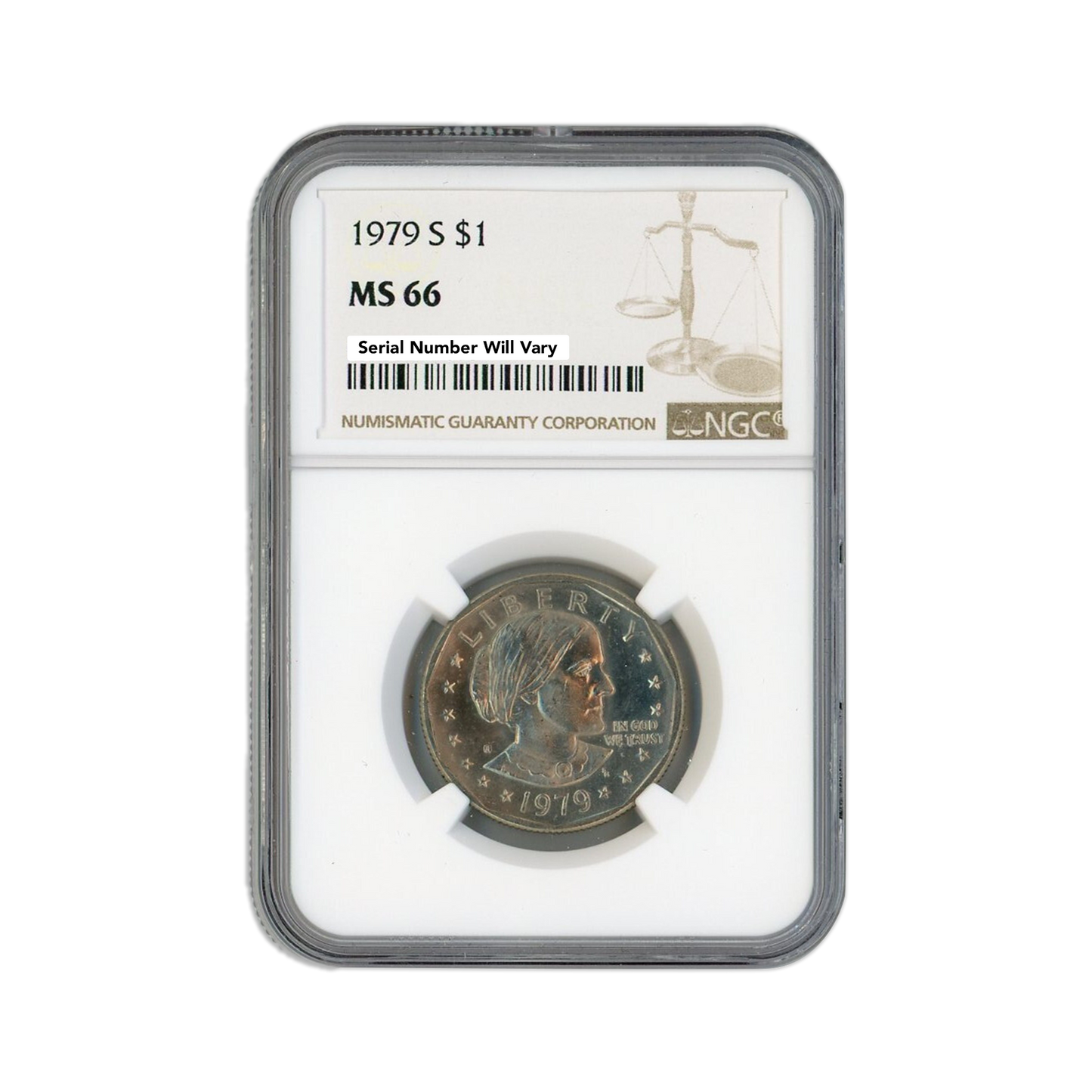 1979 S Susan B Anthony Dollar - NGC MS66