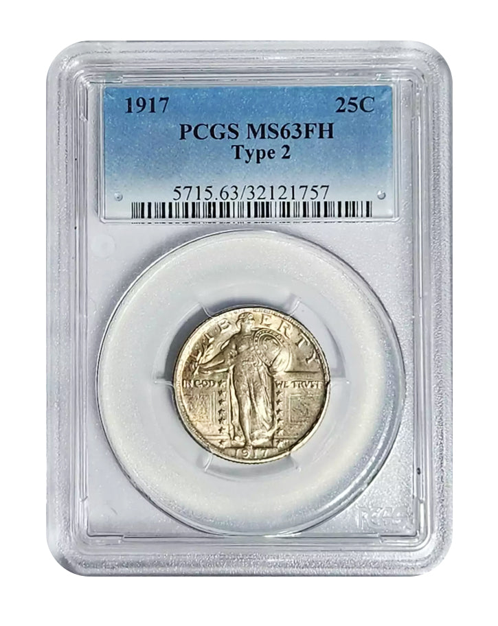 1917 Standing Liberty Quarter Type 2 - PCGS MS63FH