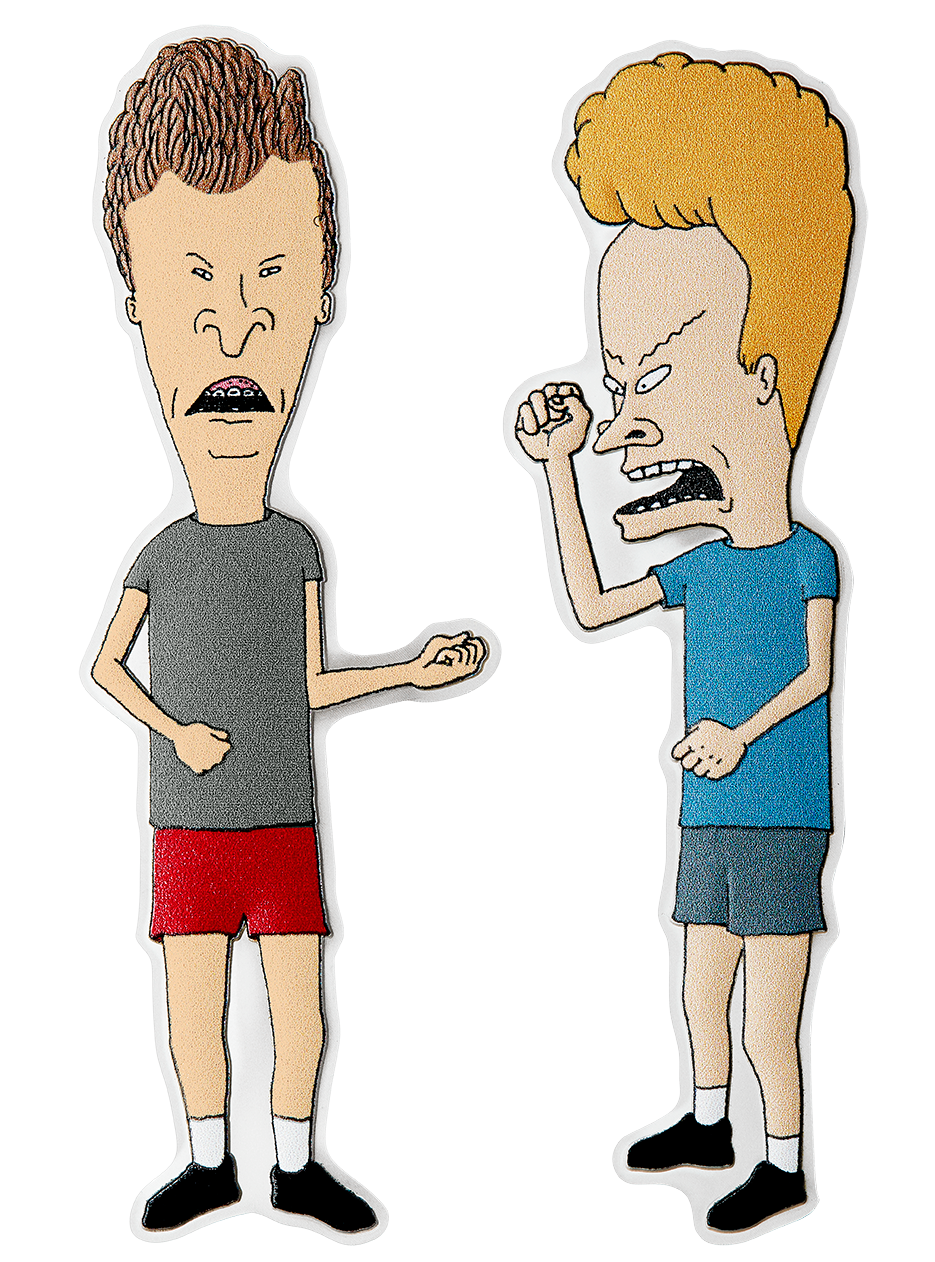 2023 Beavis and Butt-Head 30th Anniversary Limited Edition 1 oz Silver Coin Set in OGP