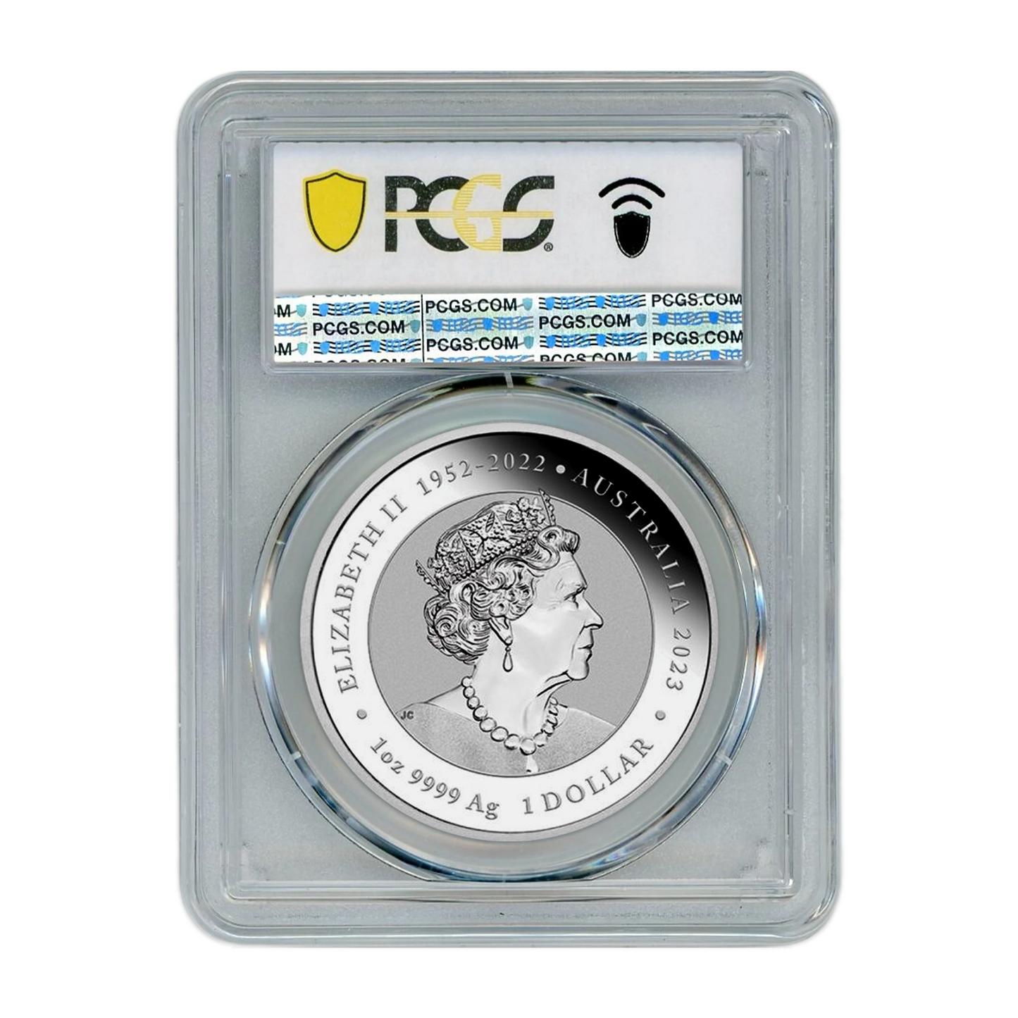 2023 1 oz Australian Chinese Myths and Legends - Green Dragon and Koi - PCGS MS70
