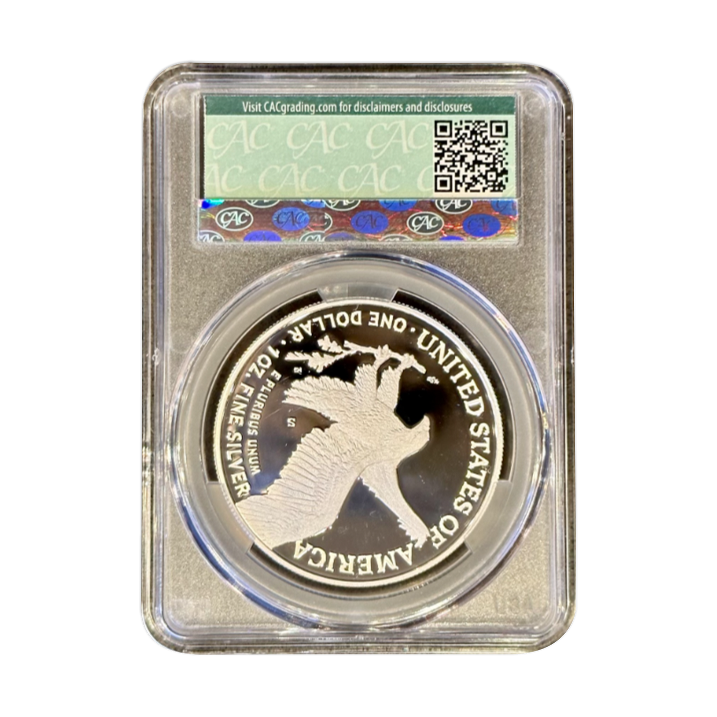 2023-S Silver Eagle Proof - CAC - Advanced Delivery - PR70DCAM - CoinsTV