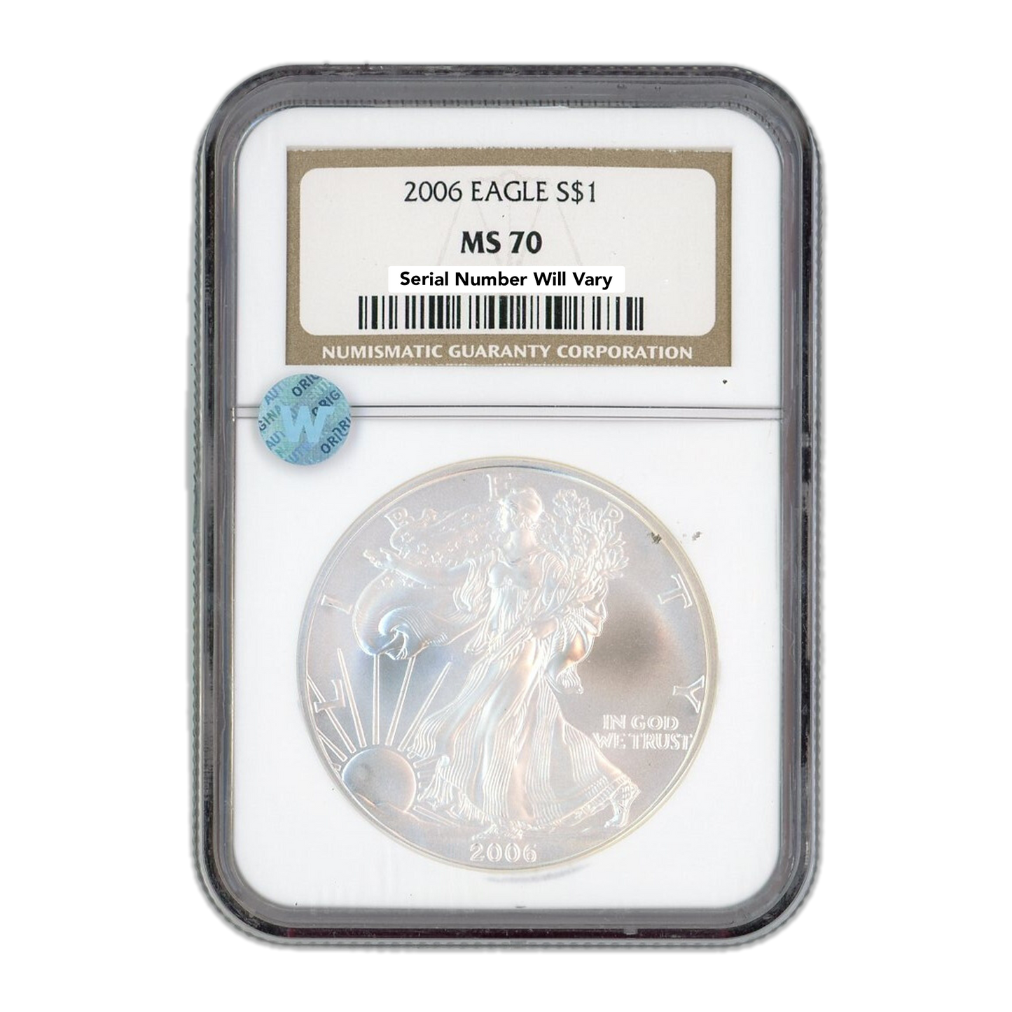 2006 Silver Eagle - NGC MS70 Sight White - CoinsTV