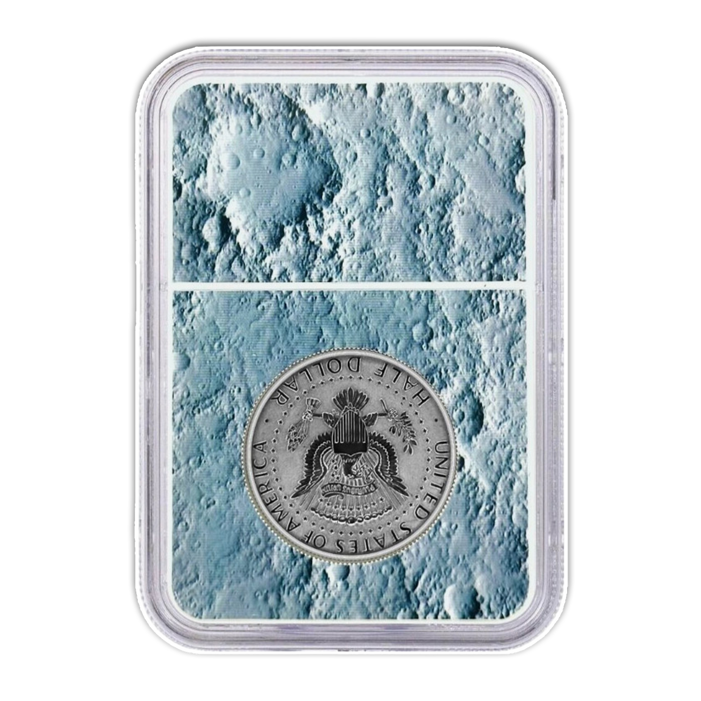 2019 S Apollo 11 50th Anniversary Kennedy & Moon Core with Mission Patch Half Dollar - 2 pcs Set - NGC PF70 First Day of Issue