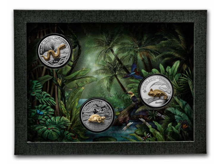 2023 Samoa Golden Reptiles - 3 pcs Set - 1 oz Silver