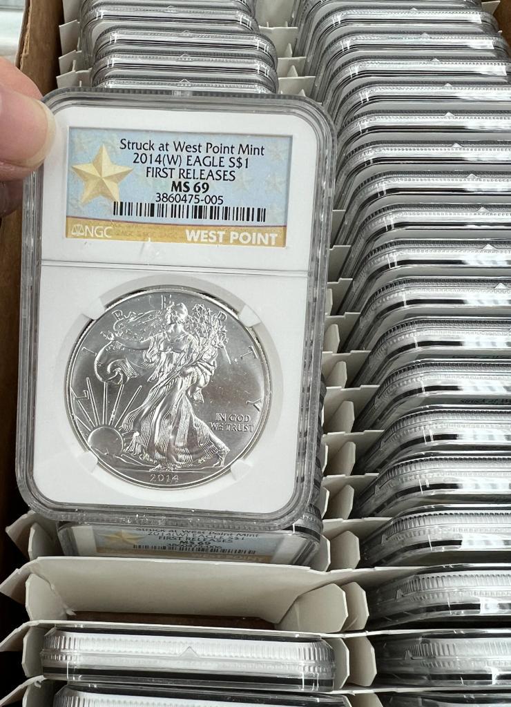 2014 Silver Eagle West Point - First Releases - NGC MS69 - CoinsTV