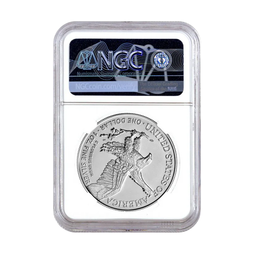 2025 Silver Eagle - In God We Trust Label - NGC MS70 First Releases - CoinsTV