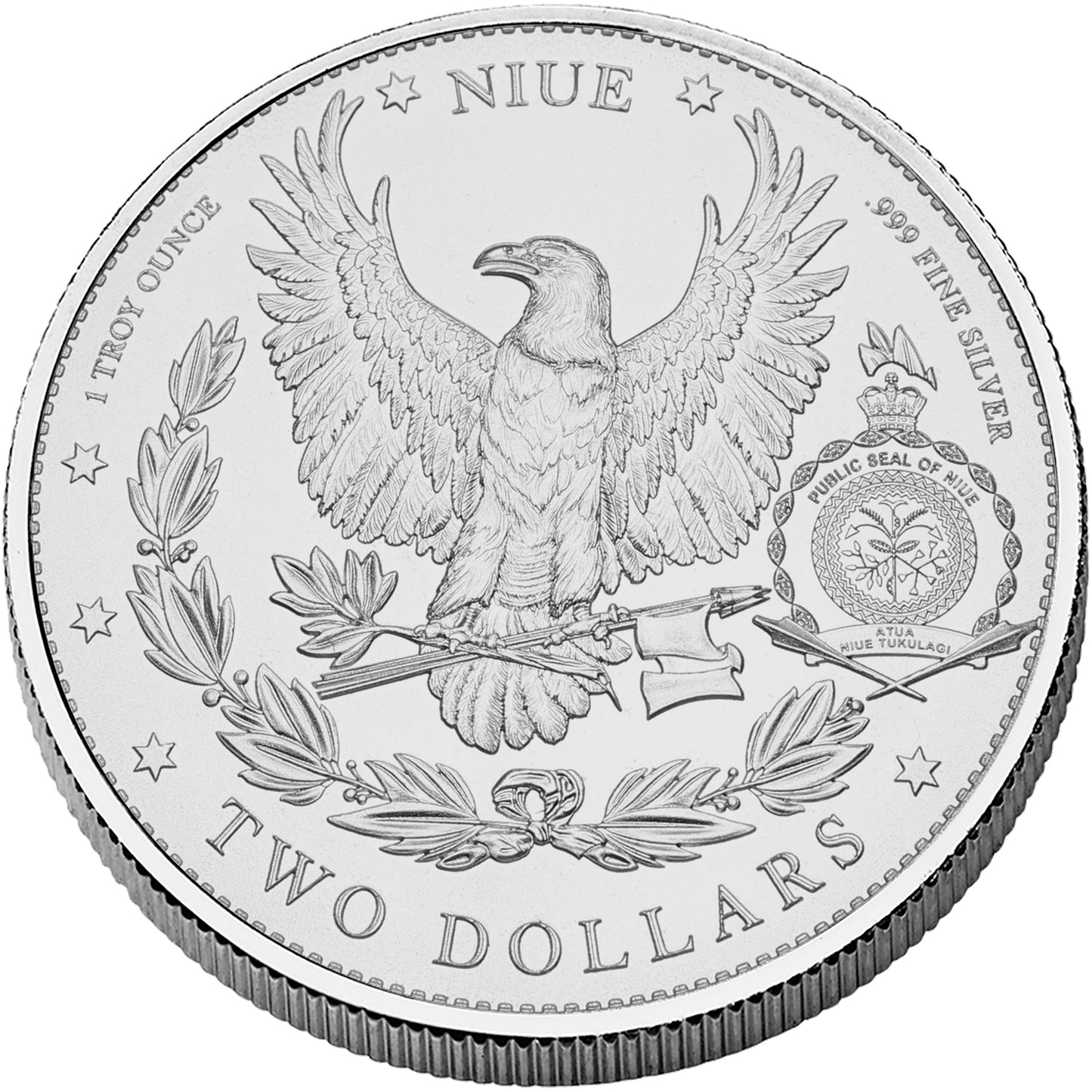2024 Niue Morgan Dollar UHR Dual Finish 1 oz Silver Coin