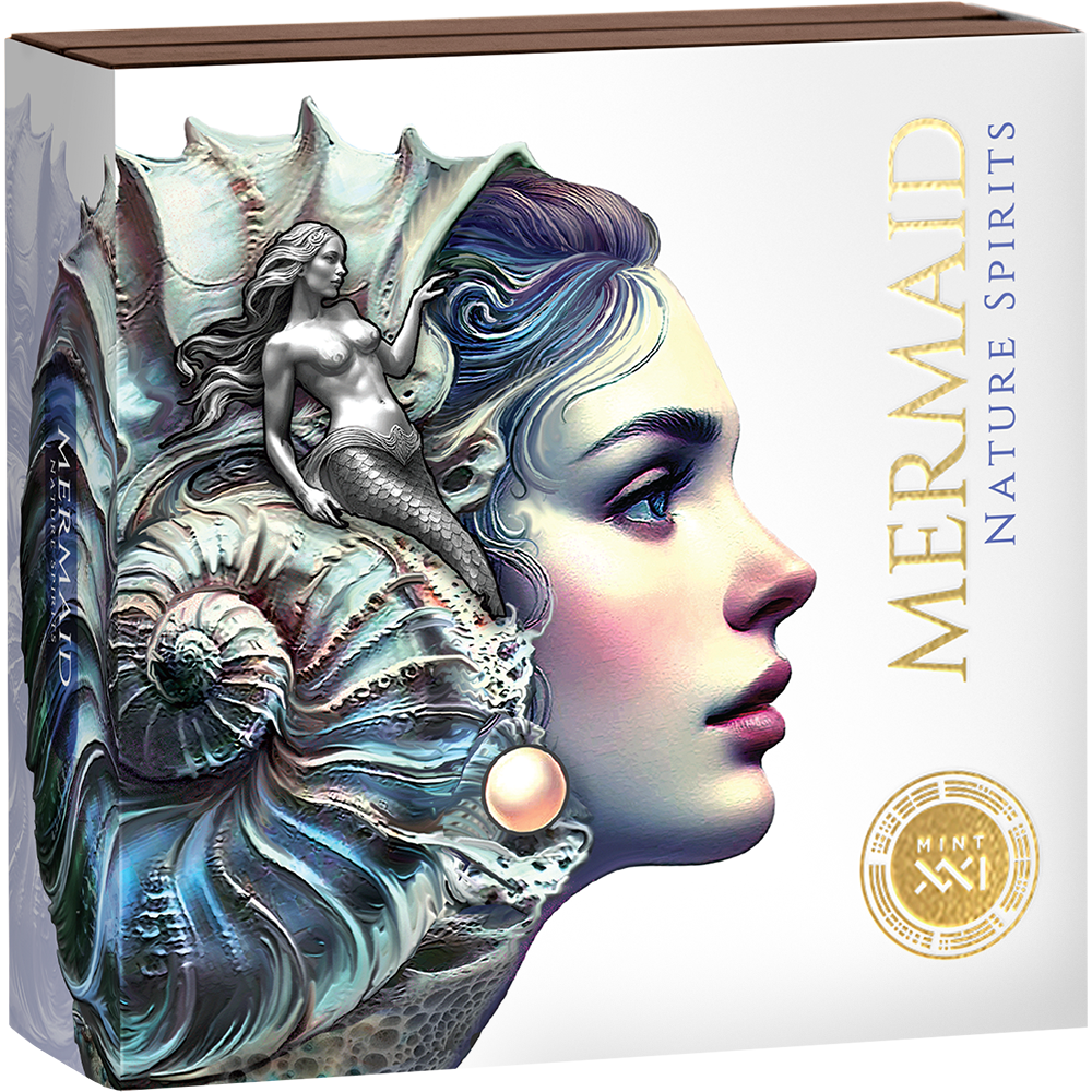 2025 Cameroon Nature Spirit Mermaid 2 Oz Silver Coin - CoinsTV