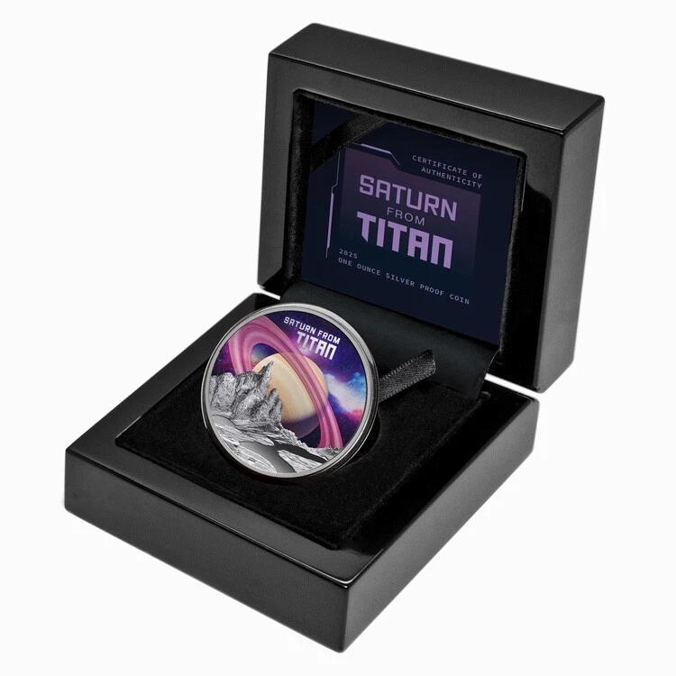 2025 Niue Saturn From Titan 1 oz Silver Coin