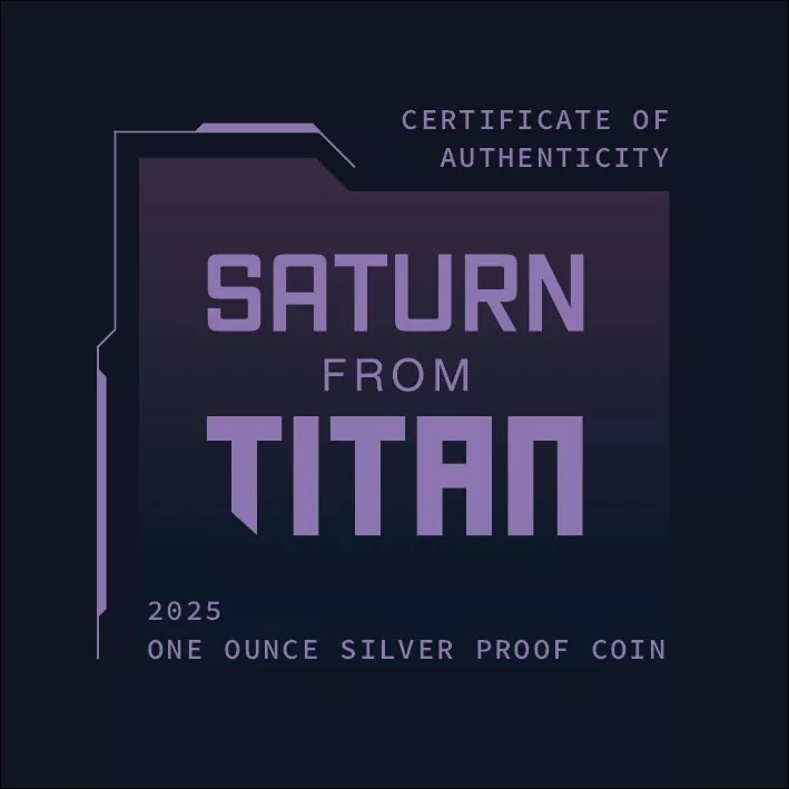 2025 Niue Saturn From Titan 1 oz Silver Coin - CoinsTV