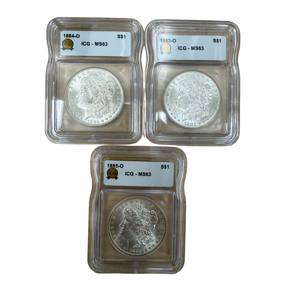 New Orleans Morgan Silver Dollar Hoard - ICG MS63 Grab Bag
