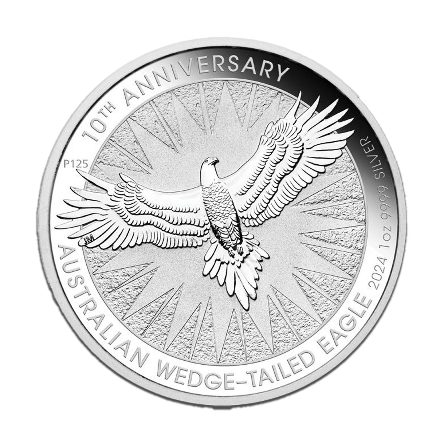 2024 1 oz Australia Wedge Tailed Eagle 10th Anniversary .9999 Silver Coin BU