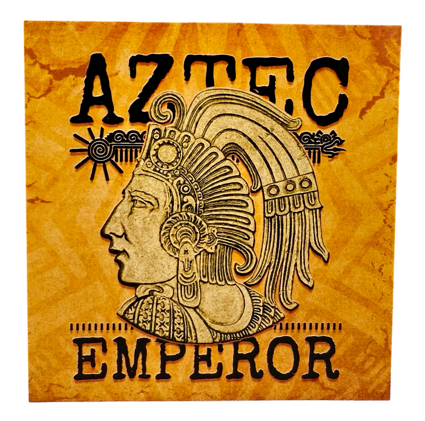 2025 Niue Aztec Emperor Cuauhtemoc UHR Gold Gilt 1 oz Silver Coin
