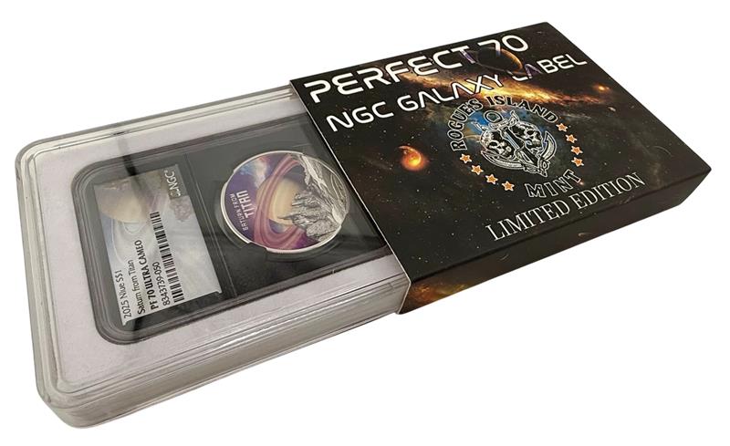 2025 Niue Saturn From Titan 1 oz Silver Coin NGC PF 70 UCAM Galaxy Label