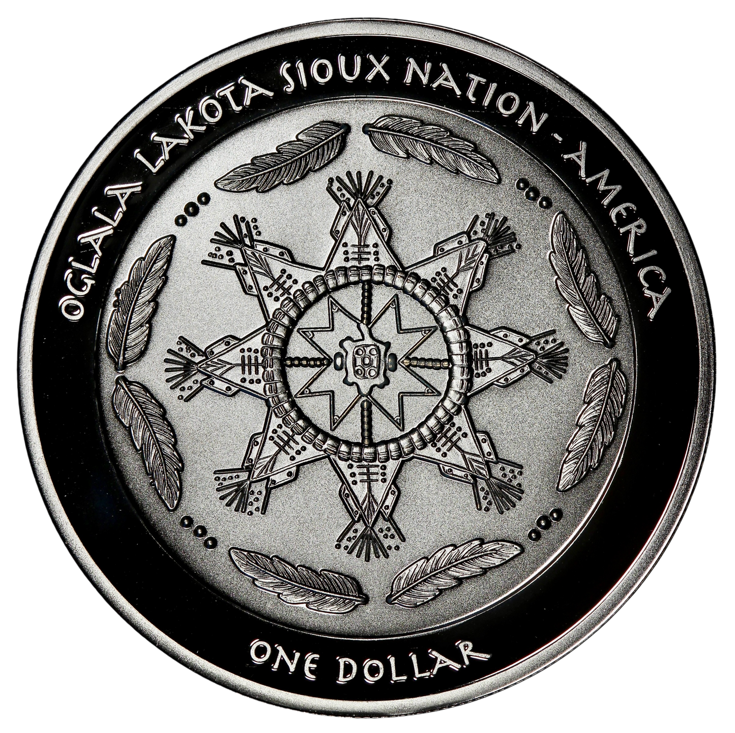 2025 Sioux Nation Thunderbird Black Proof 1 Oz Silver Coin - CoinsTV