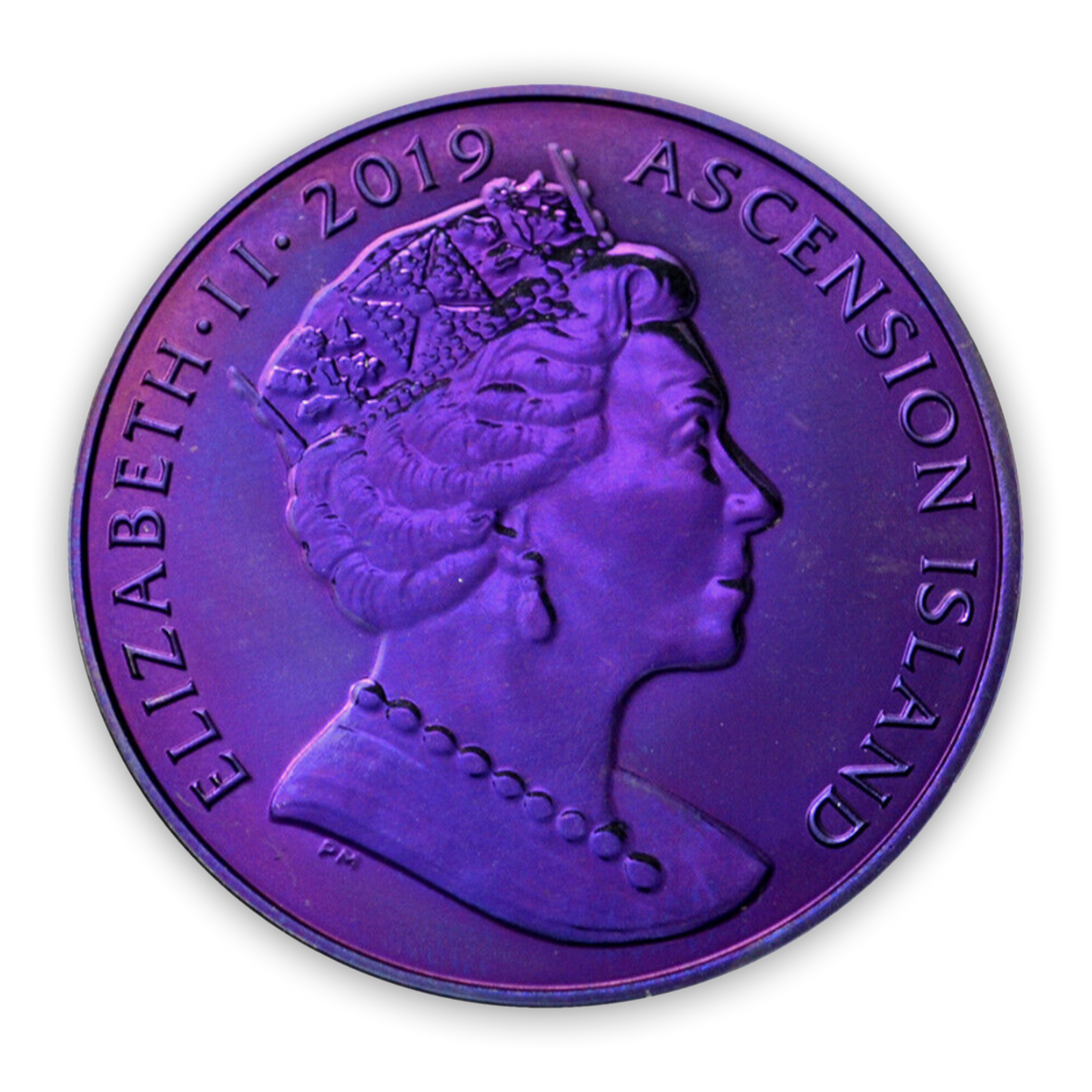 2019 Queen Triggerfish Purple Titanium - Pobjoy Mint - CoinsTV