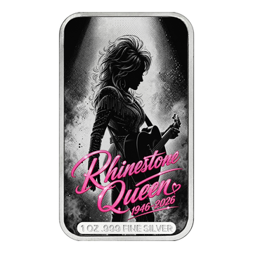 Rhinestone Queen 1 oz Silver Bar Edition