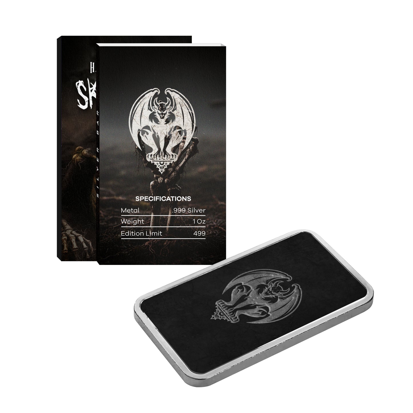 2025 Halloween Series - Silver Eagle & Bar Set - Skeleton Edition