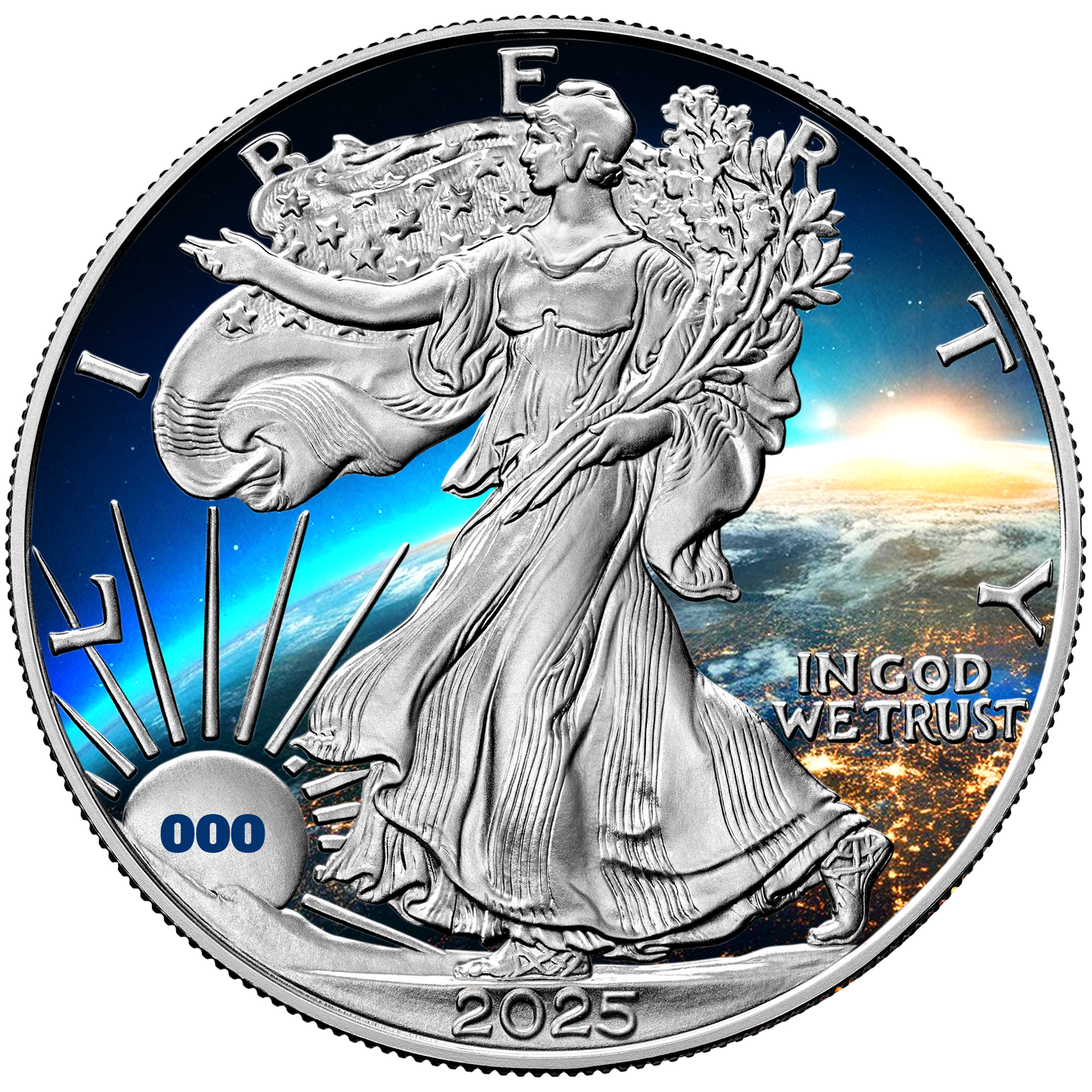 2025 Chromatics Silver Eagle - Earth by Night Edition