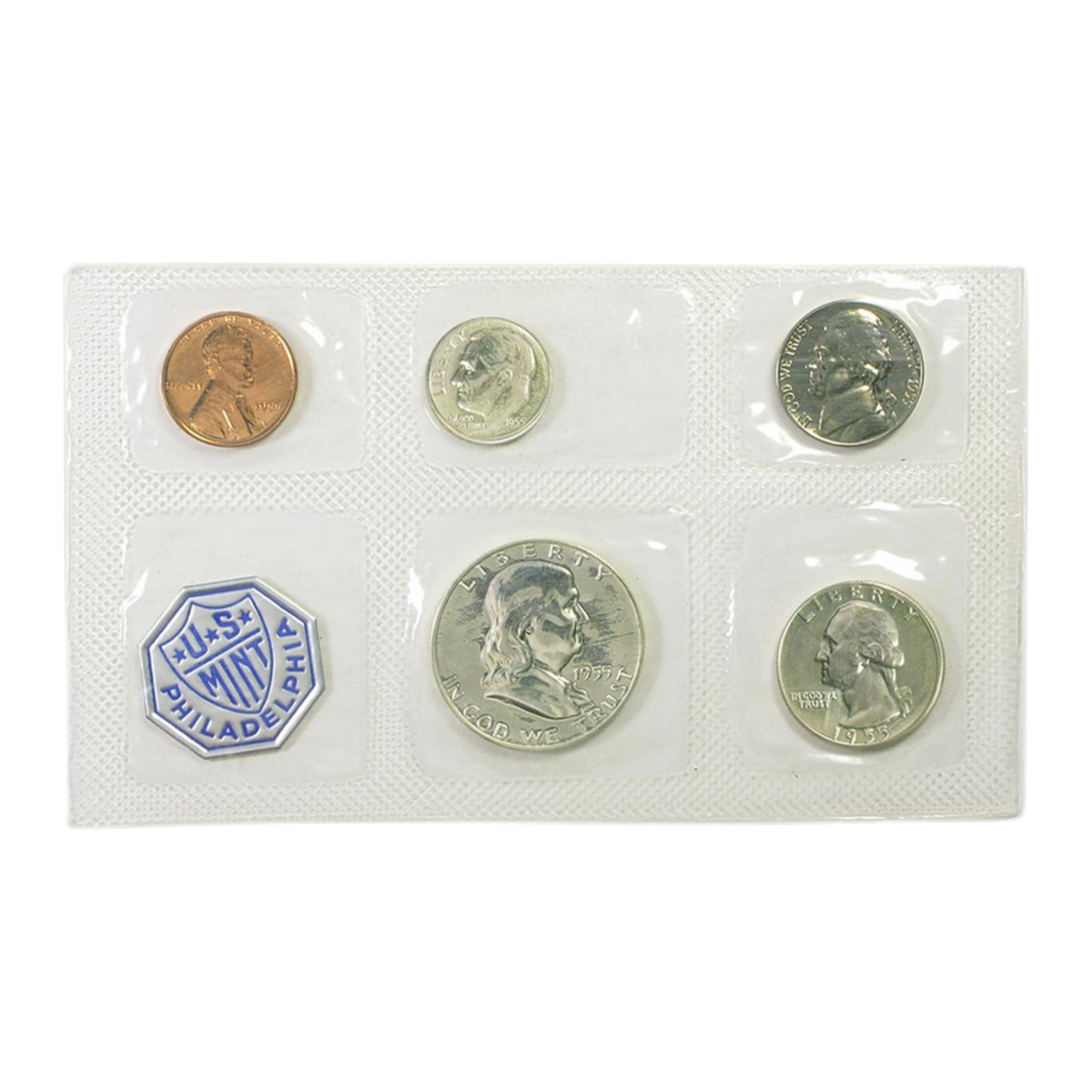 1955 US Proof Set - 5 Coins - Unopened