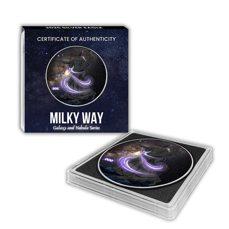 2025 Chromatics Silver Eagle - Milky Way Galaxy - CoinsTV
