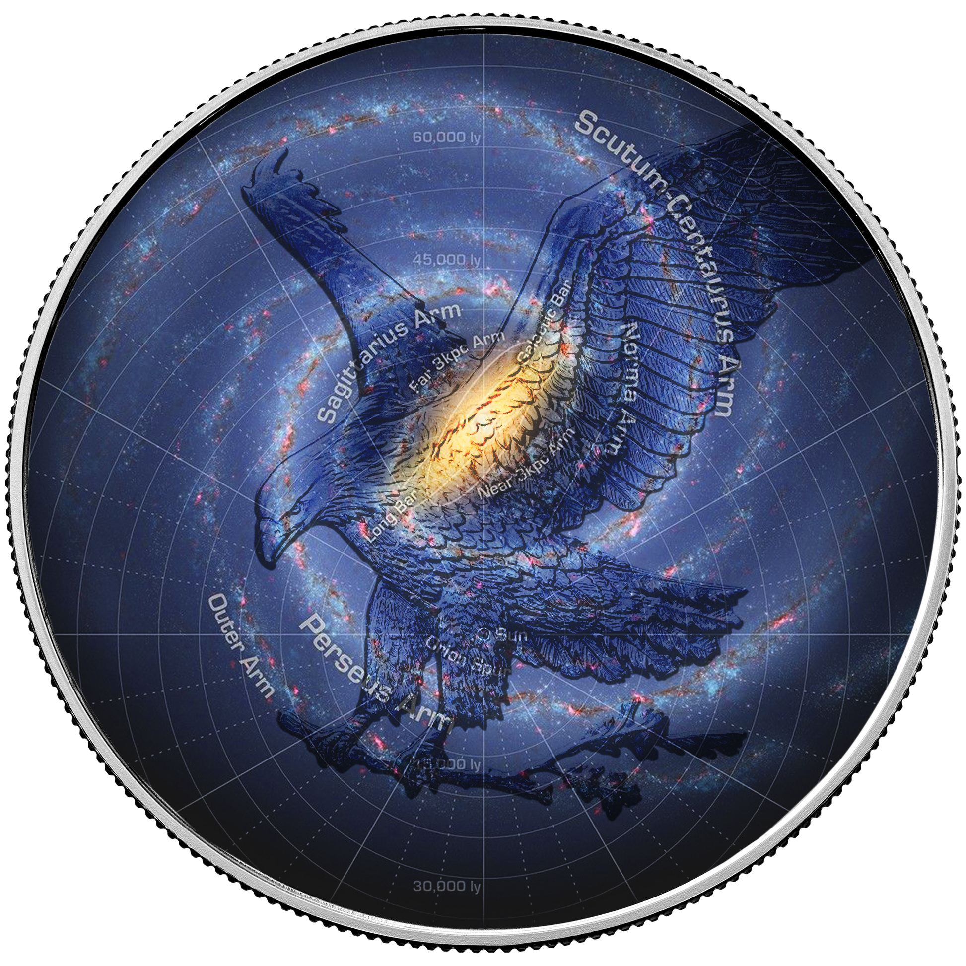 2025 Chromatics Silver Eagle - Milky Way Galaxy - CoinsTV