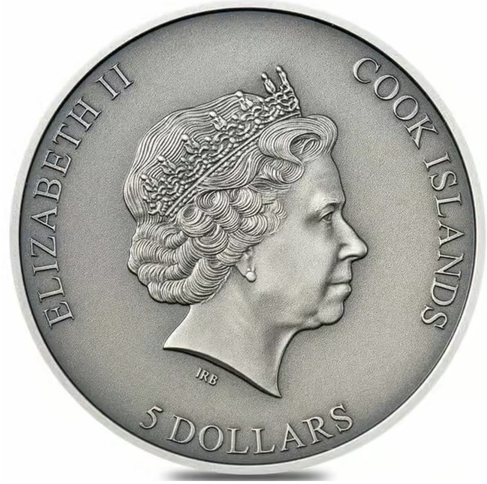 2021 Cook Islands La Cienega Meteorite 1 oz Silver Coin