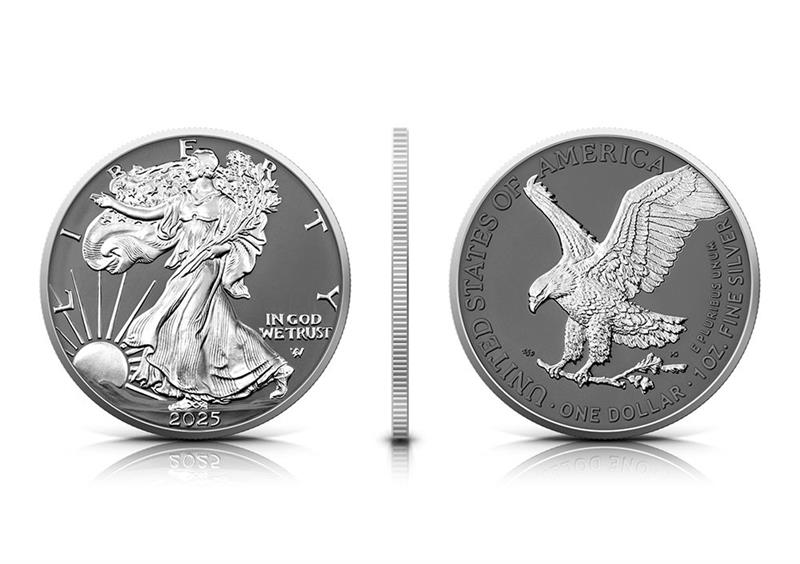 2025 U.S. Eagle Silver Ring Edition 1 oz Silver Coin - CoinsTV