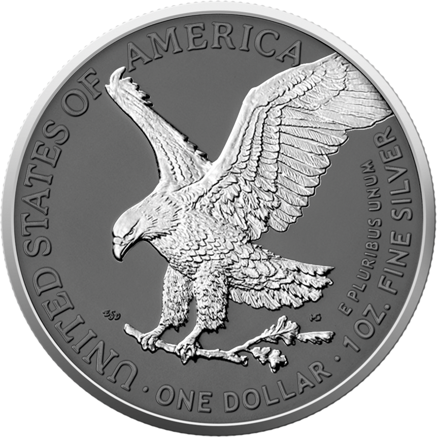 2025 U.S. Eagle Silver Ring Edition 1 oz Silver Coin - CoinsTV