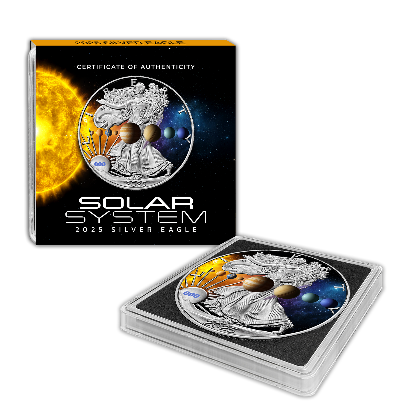 2025 Journey’s End Silver Eagle - Solar System Completer Edition - CoinsTV