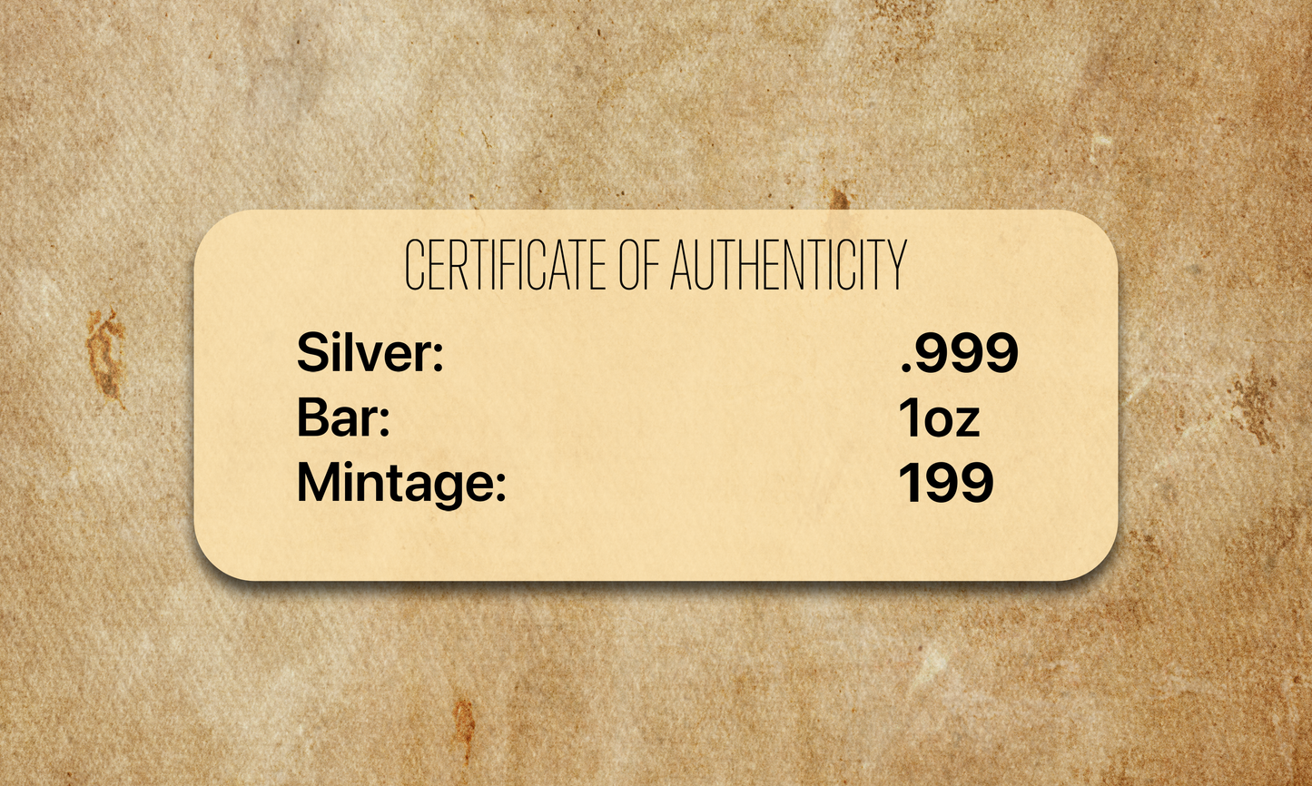Chromatics Last Supper Silver Bar 1 oz Silver - Fine Art Series - CoinsTV
