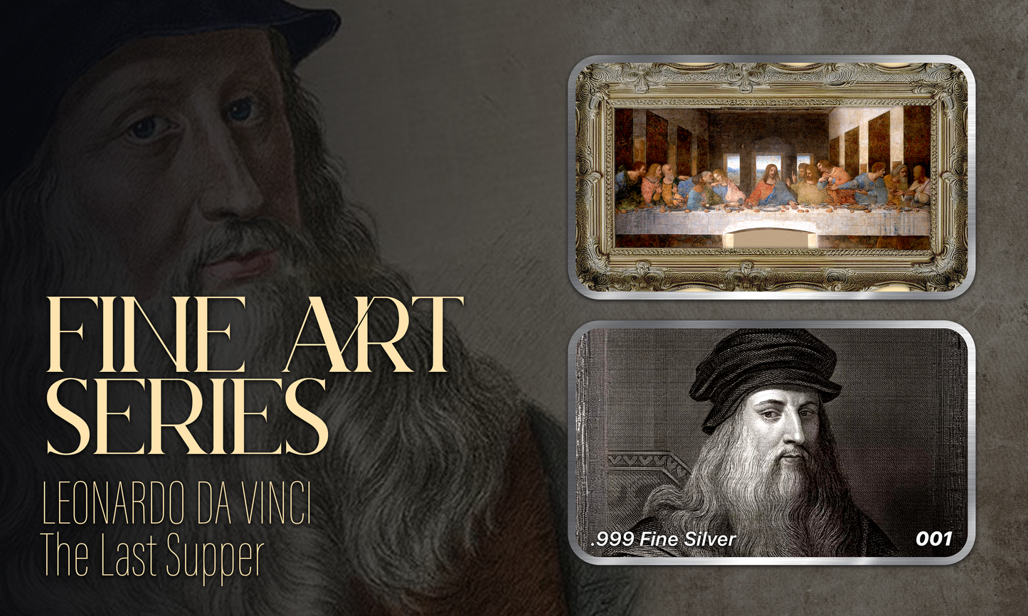 Chromatics Last Supper Silver Bar 1 oz Silver - Fine Art Series - CoinsTV
