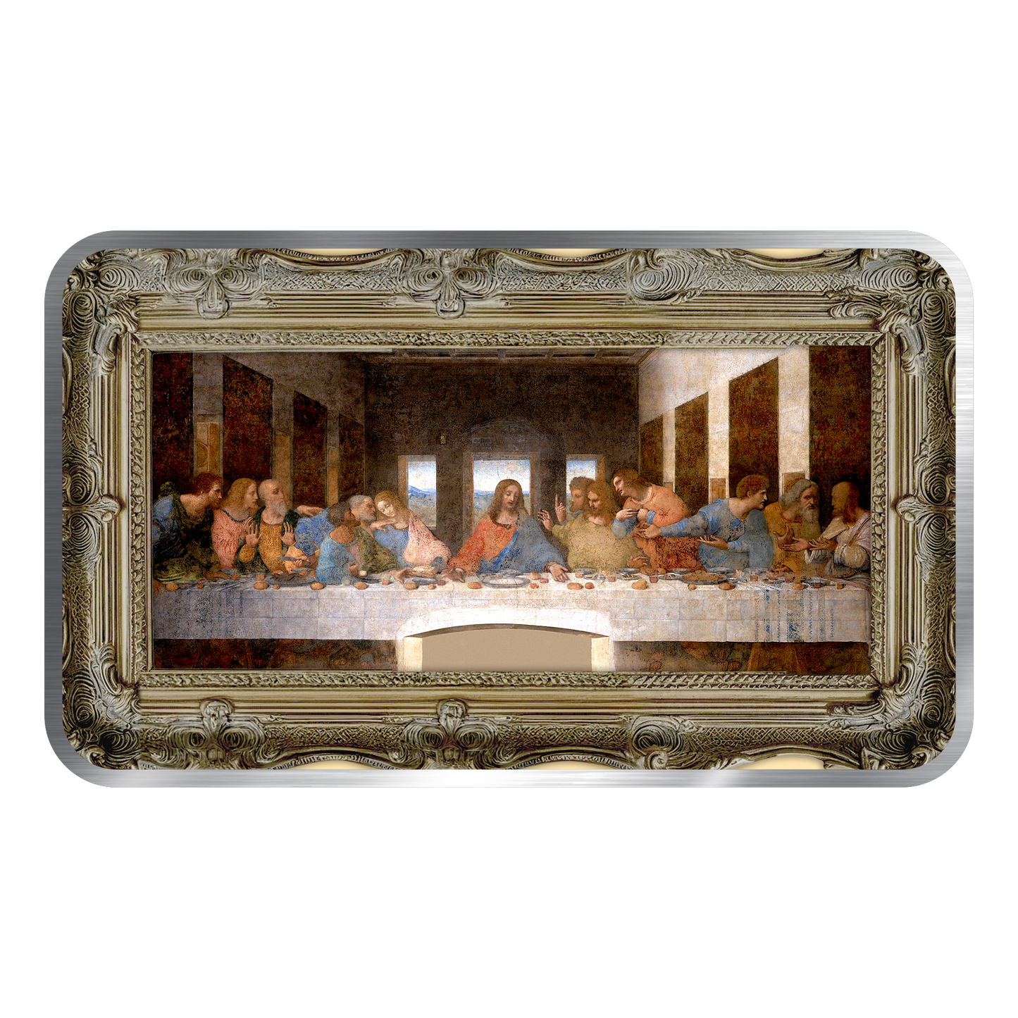 Chromatics Last Supper Silver Bar 1 oz Silver - Fine Art Series - CoinsTV