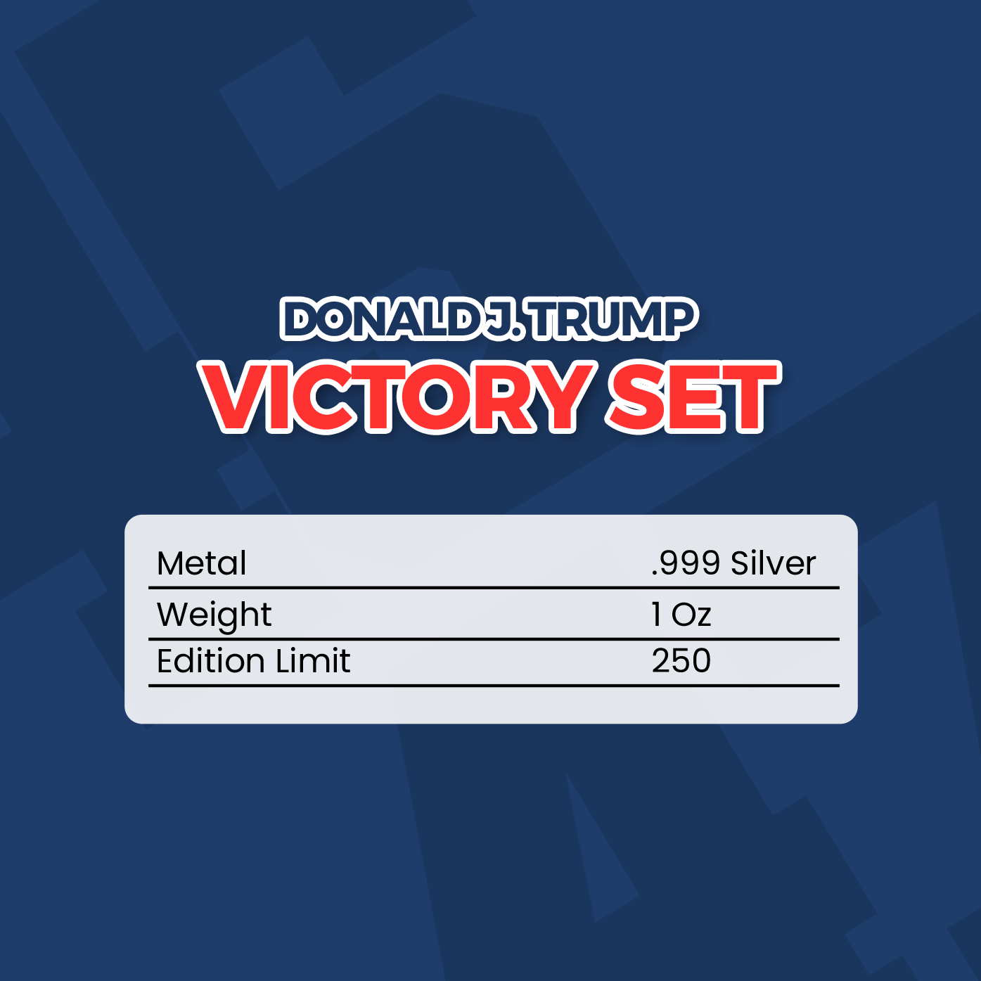 2024 Donald Trump Victory 4 Bar Set - CoinsTV