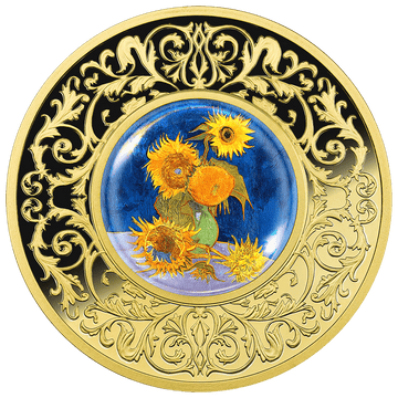 2025 Cameroon Flowers in Painting - Van Gogh Sunflowers 17.5g Silver Coin