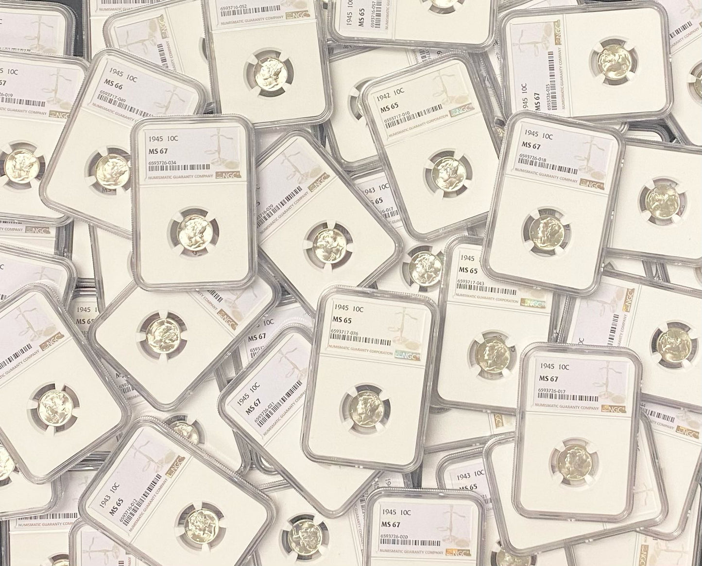 Mercury Dime Grab Bag - NGC MS 65-67