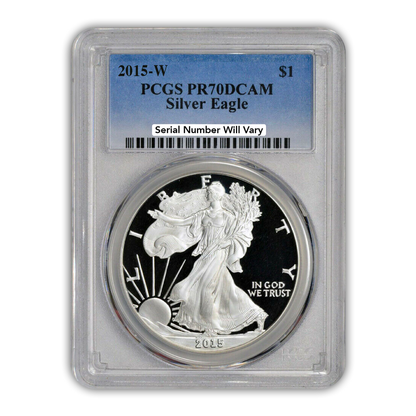 2015 Silver Eagle - Proof - PCGS PR70 - CoinsTV