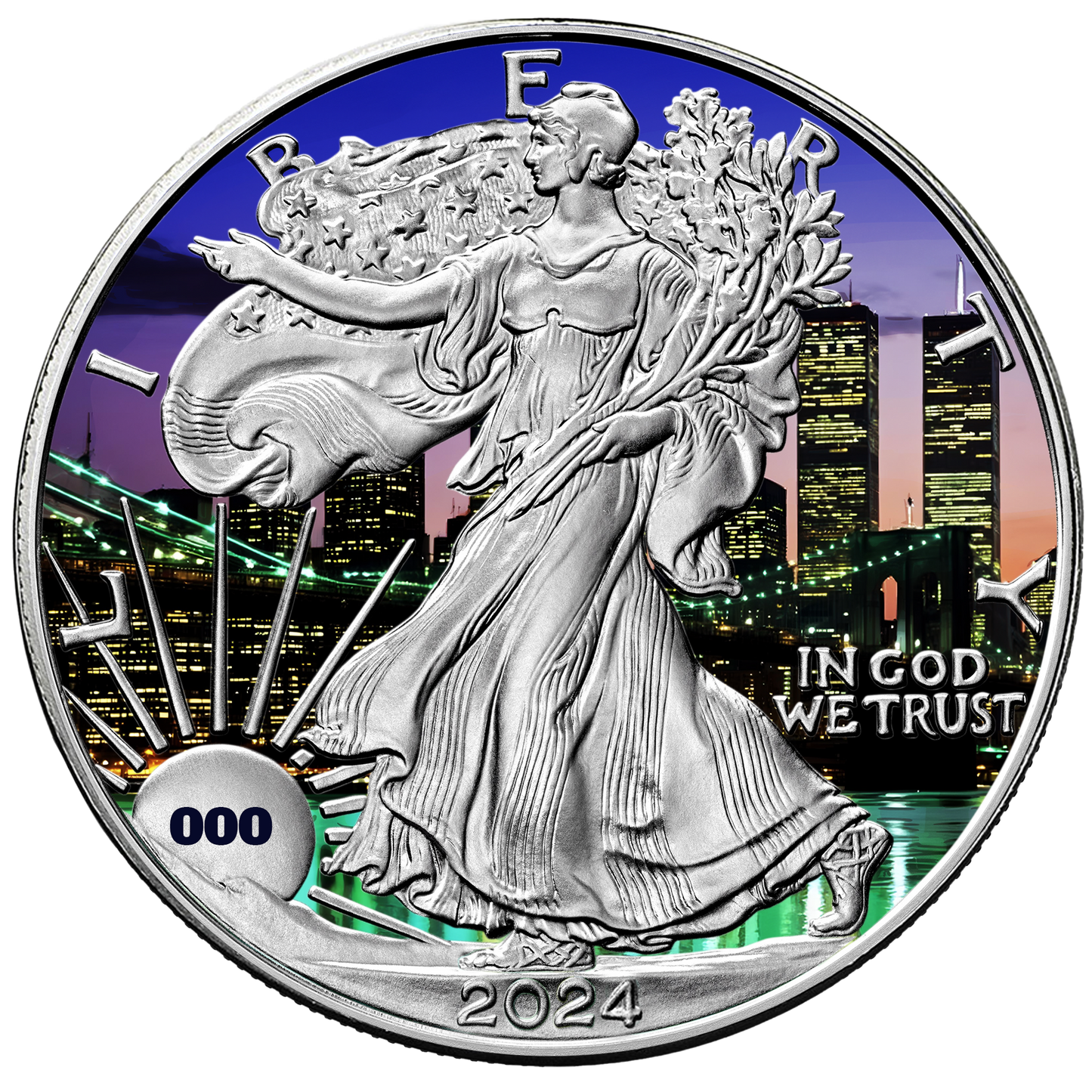 2024 Chromatics Never Forget Silver Eagle & Bar 9/11 Set - CoinsTV