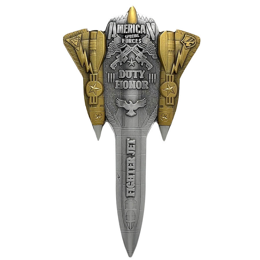 2024 Chad Fighter Jet Shaped Black & Gold