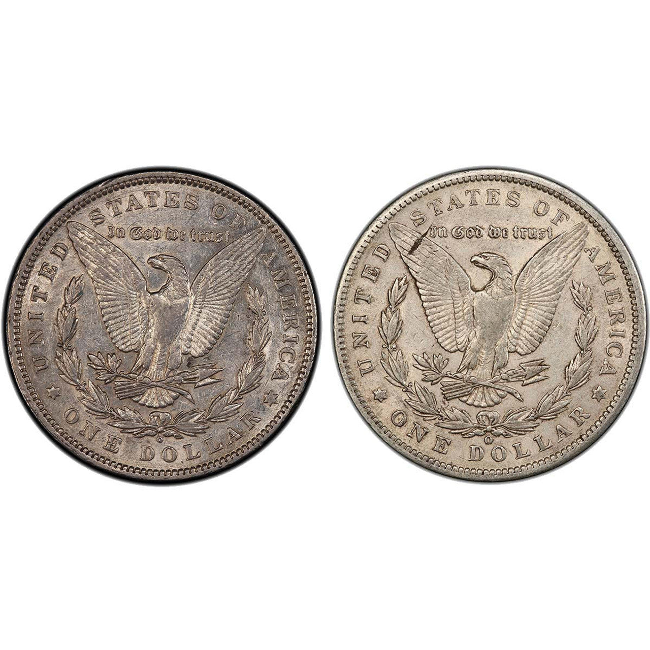 1899-O "Micro O" & "Regular O" Morgan Dollar 2 pc Set