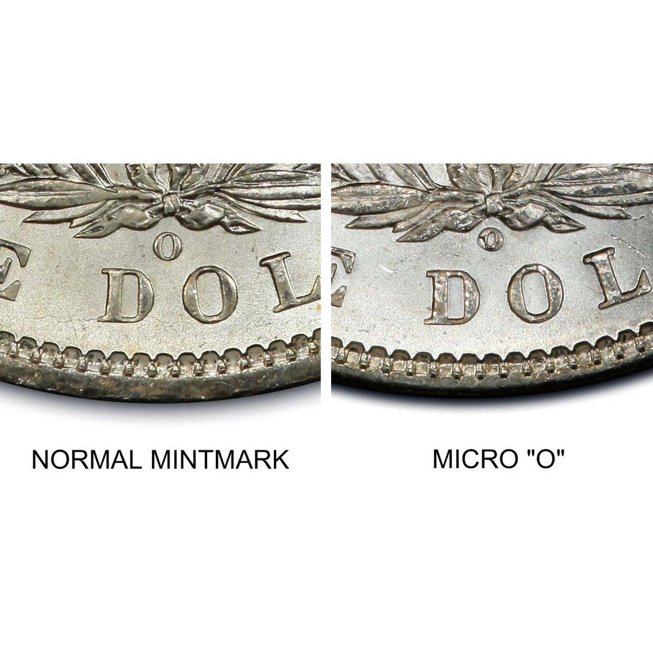 1899-O "Micro O" & "Regular O" Morgan Dollar 2 pc Set