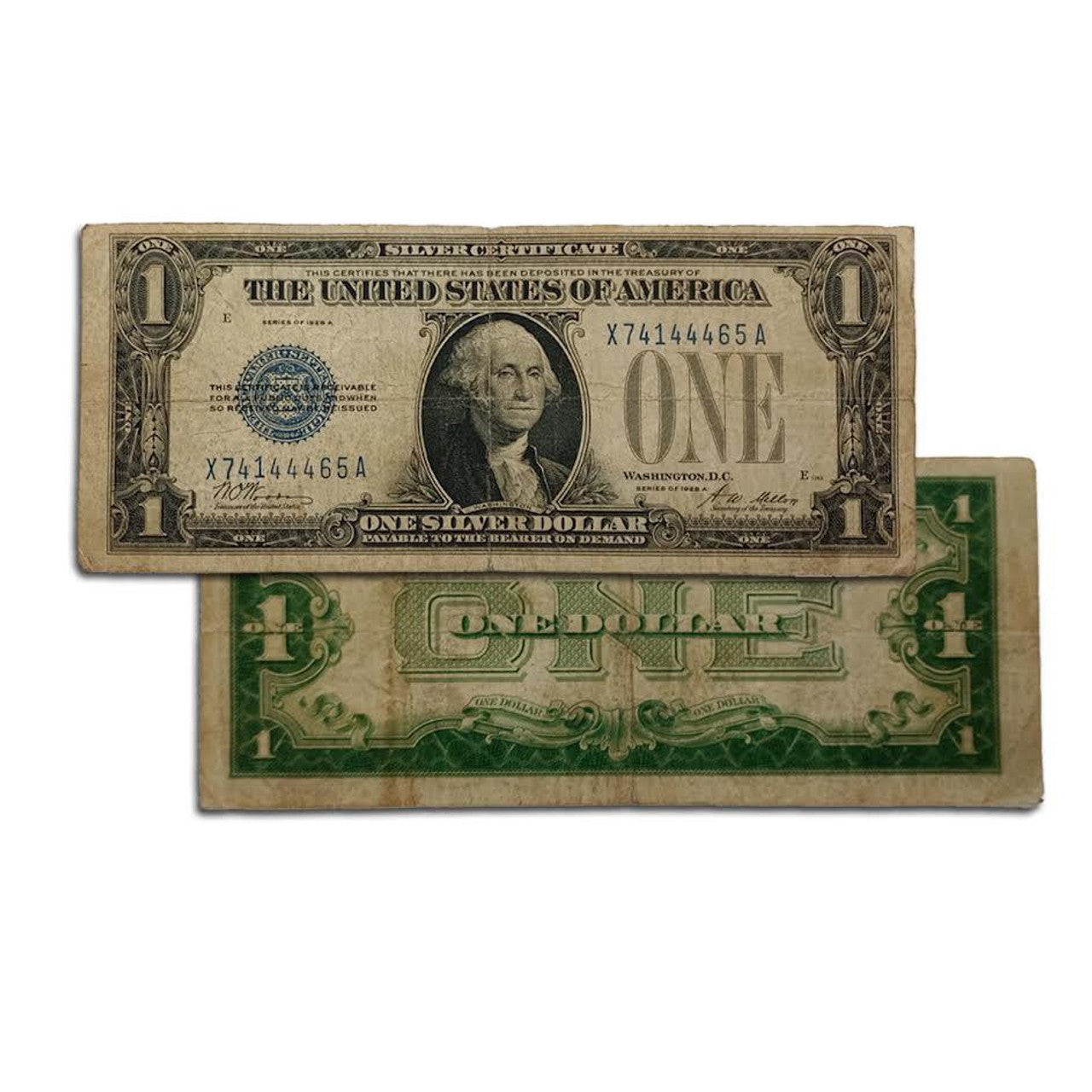 1928 $1 Silver Certificate - Funnyback - CoinsTV