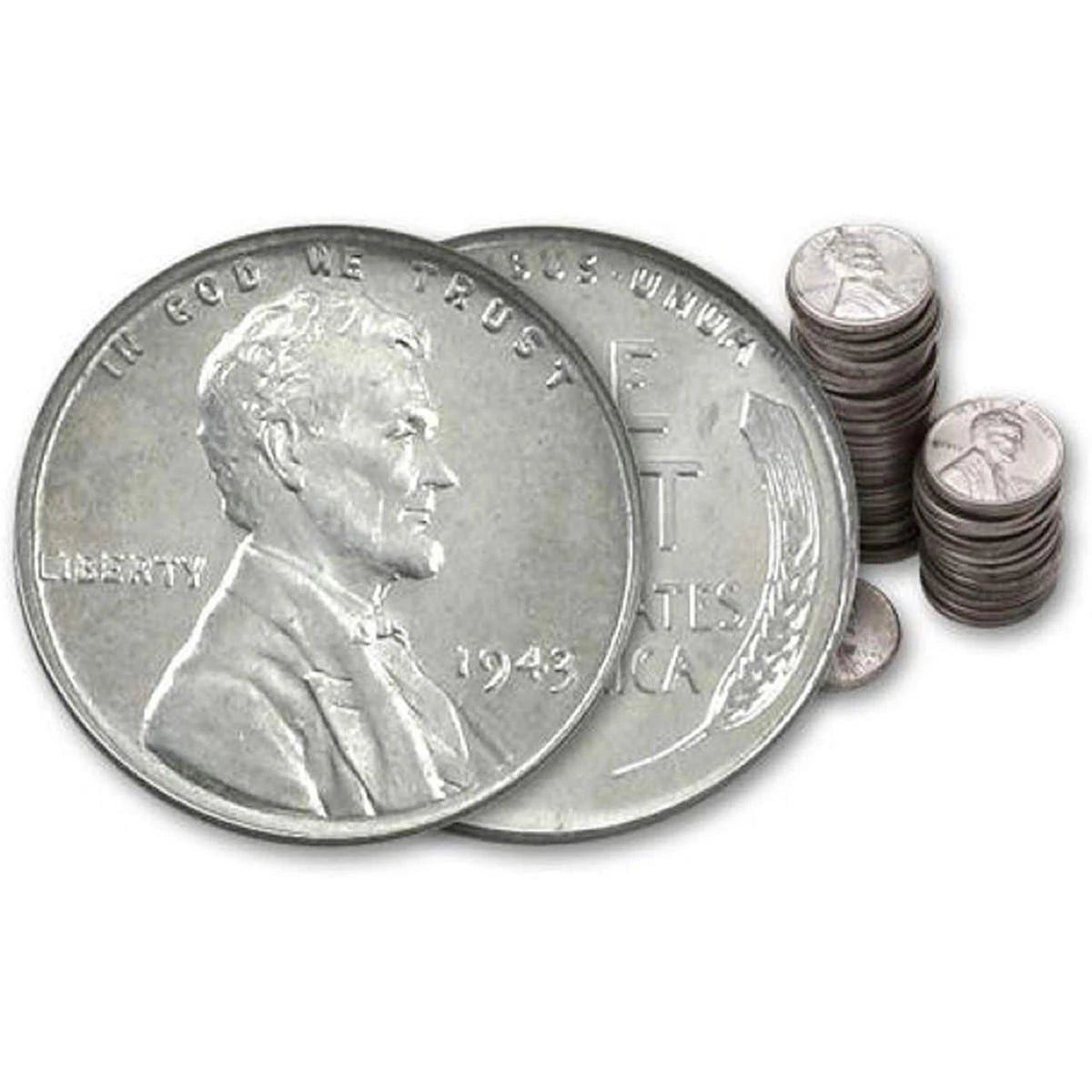 1943 Lincoln Steel Cent - Roll of 50