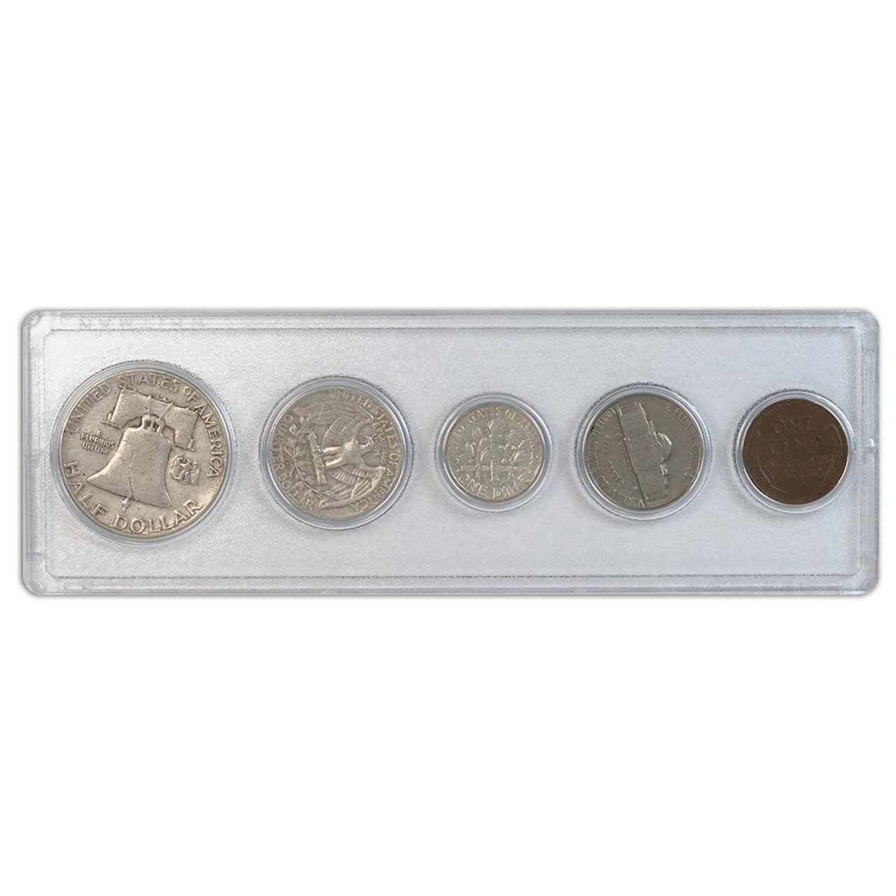 1954 Birth Year Set 5 Coins - Collectible Coin Sets - VF-XF - CoinsTV