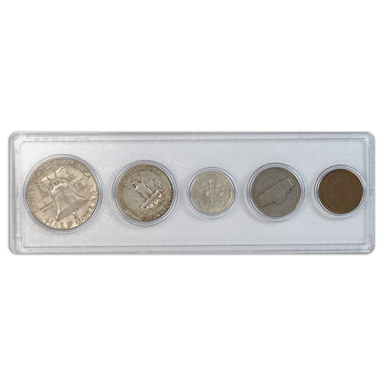 1955 Birth Year Set 5 Coins - Collectible Coin Sets - VF-XF - CoinsTV