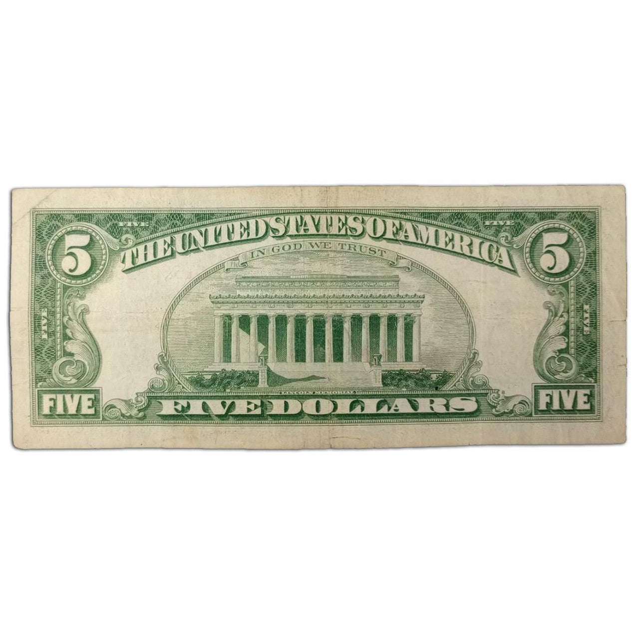 1963 $5 Red Seal Note - Last of It's Kind - G to VF