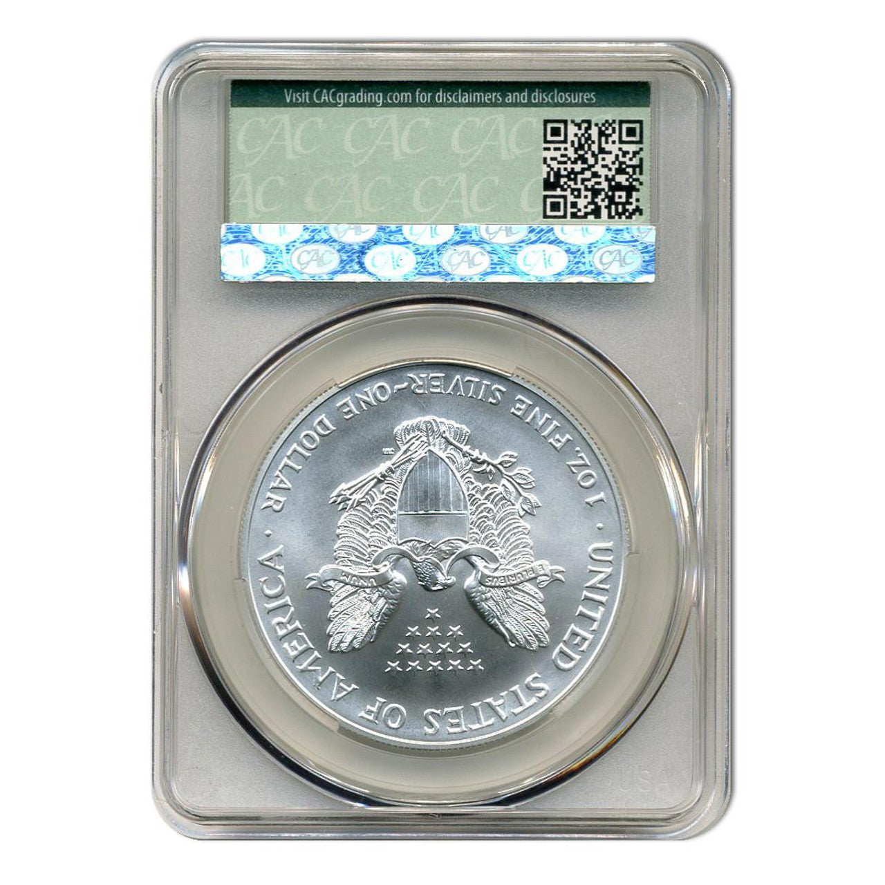 2001 Silver Eagle CAC MS70 - CoinsTV