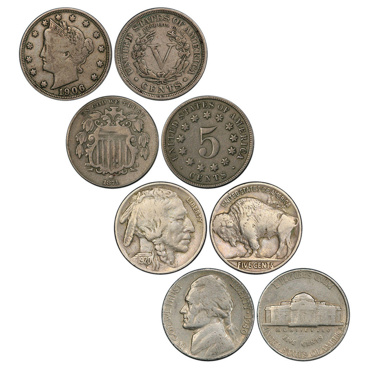 Complete Nickel Collection - 4 Piece Set - CoinsTV