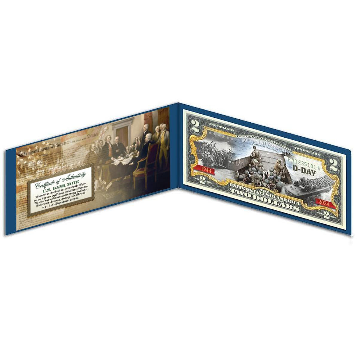 D-Day 80th Anniversary Commemorative $2 Banknote - CoinsTV