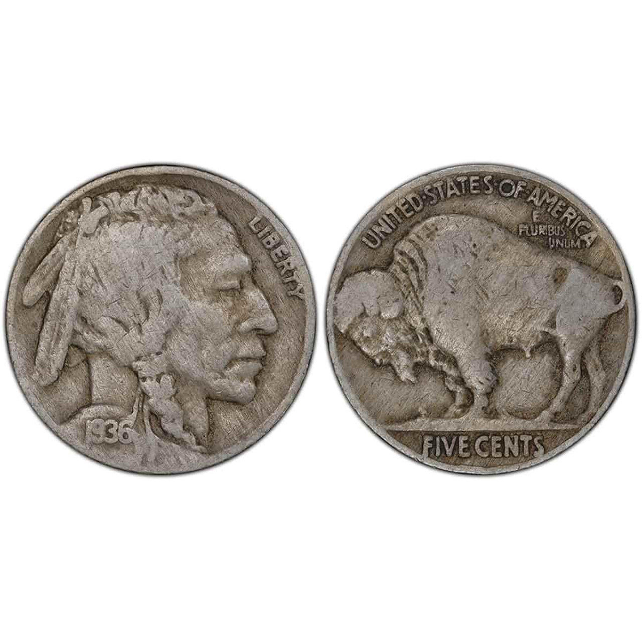 Vintage Buffalo Nickel - Full Date - Circulated Roll of 40 - CoinsTV